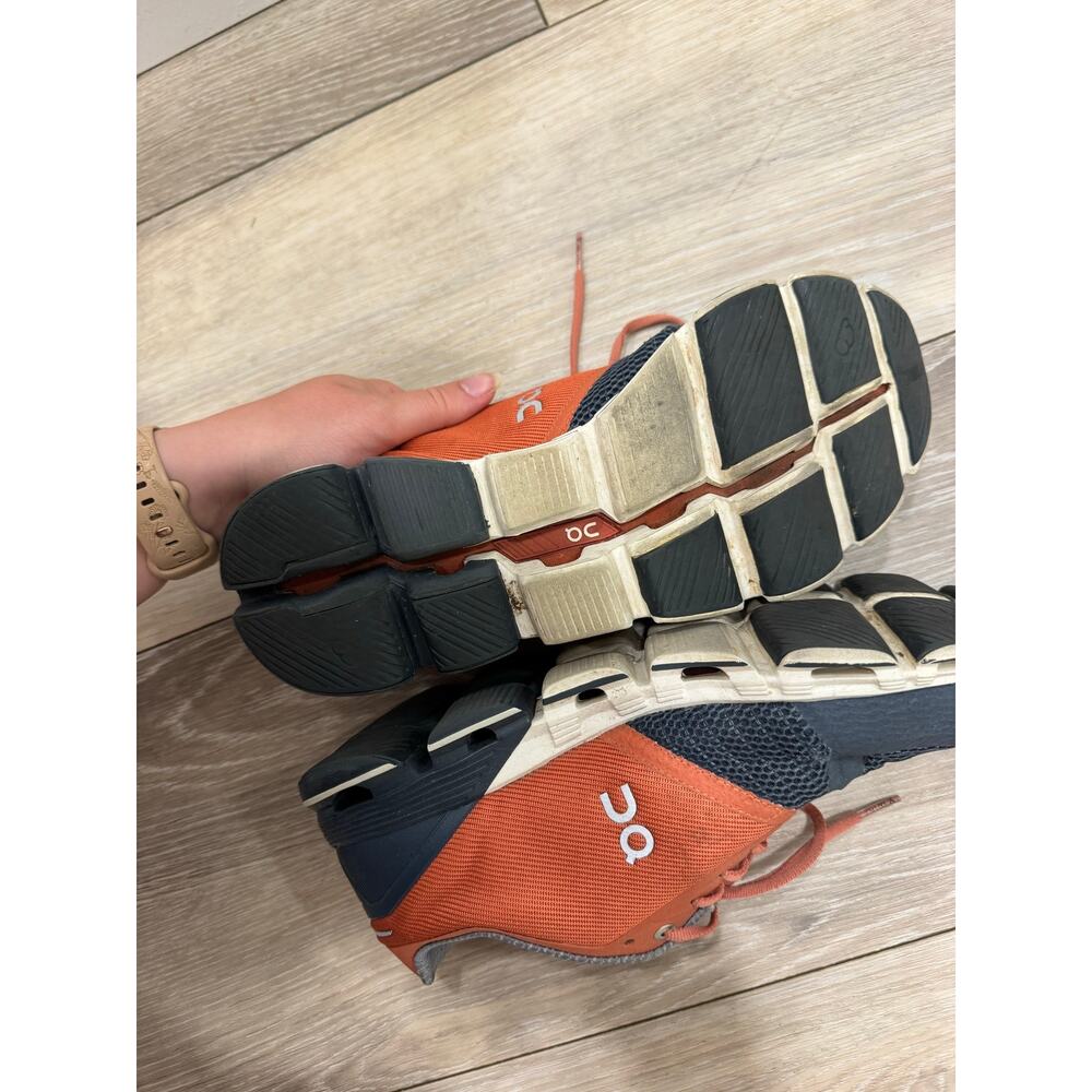 ON Cloud Mens Cloud Flyer size 9 orange and grey - Picture 9 of 12